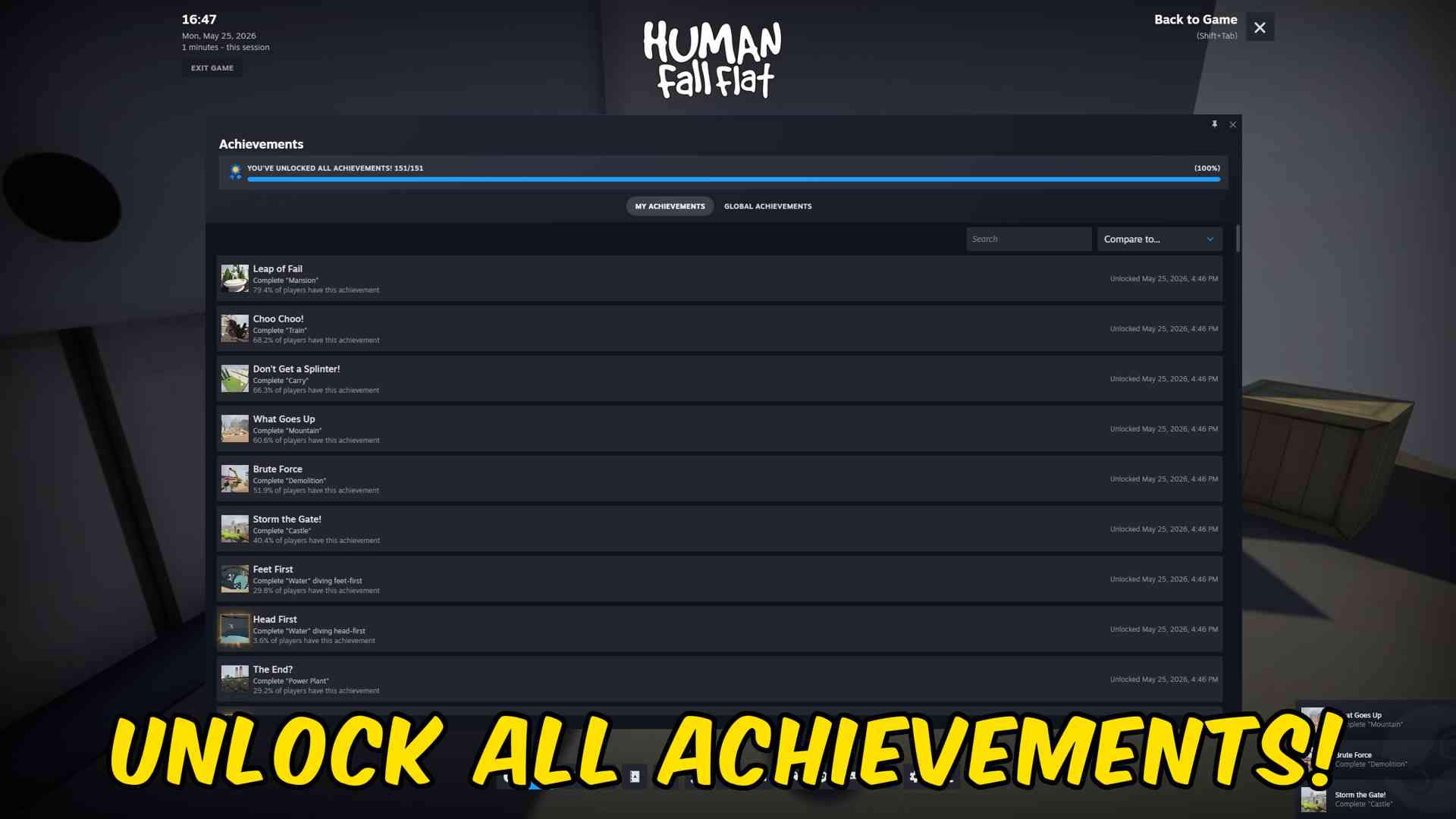 Human Fall Flat — Achievement Unlocker (screenshot 2)
